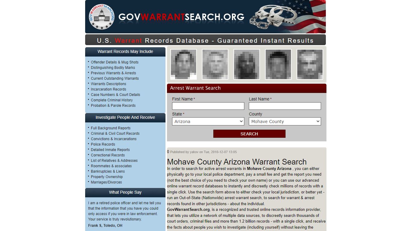 Mohave County Arizona | Warrant Search
